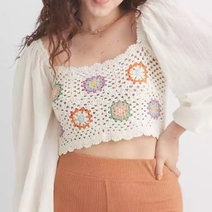 Aerie Crochet Top